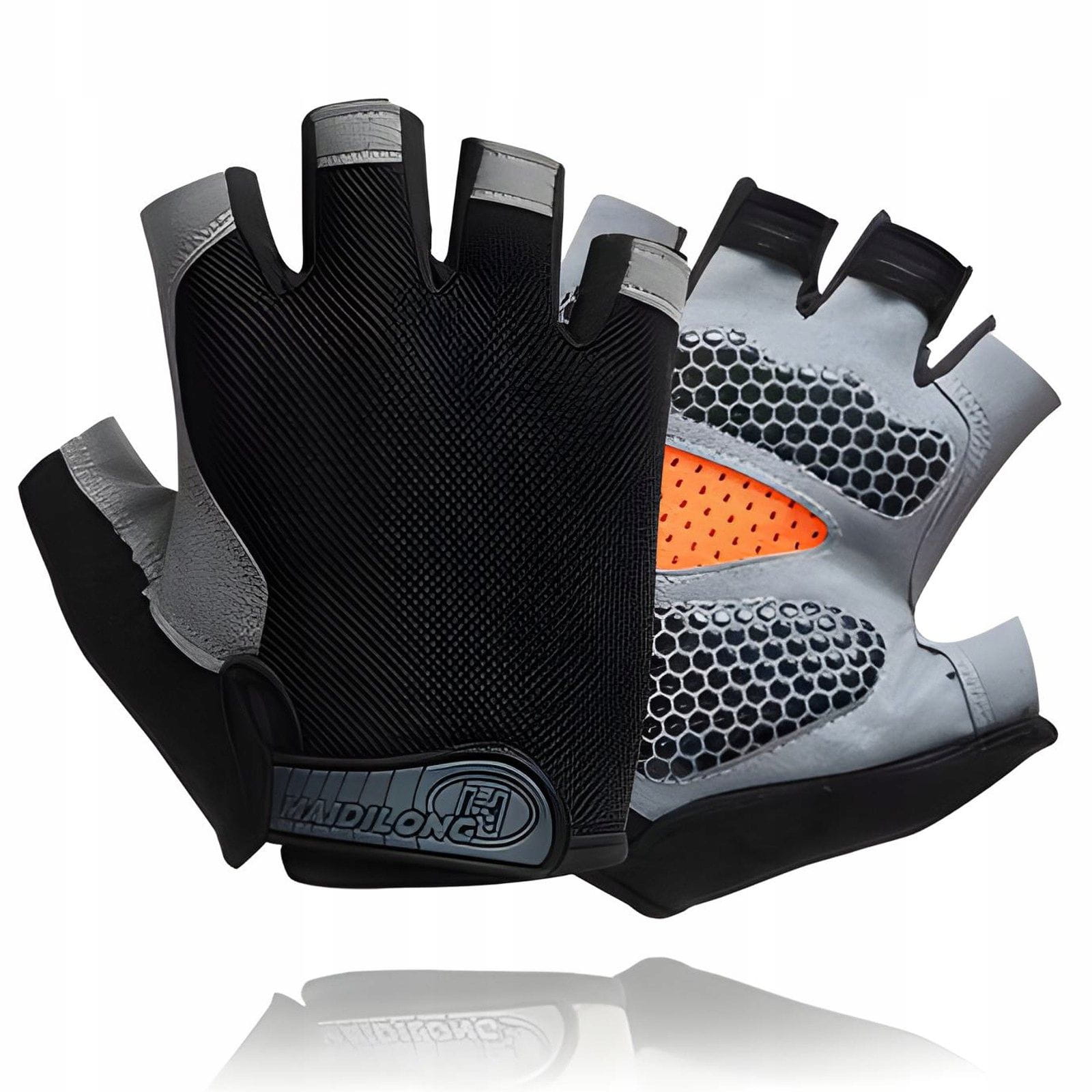 Rękawiczki Treningowe Żelowe Elastyczne - Czarne - Rozmiar XL 