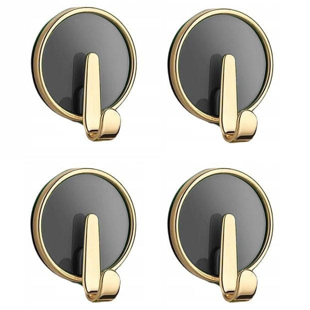 Zestaw 4 Stylowych Wieszaków Samoprzylepnych  - Szare