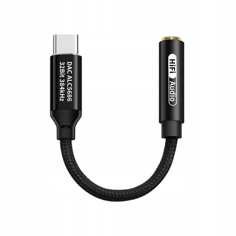 Adapter DAC Realtek ALC5686, USB-C na jack 3,5 mm
