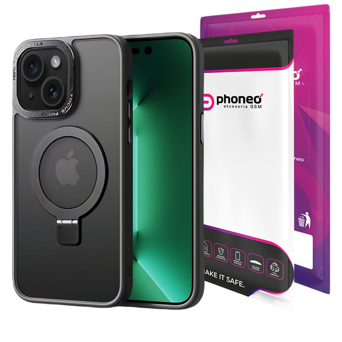 Etui Phoneo® Magcore Shield Case - iPhone 13 - Czarne 