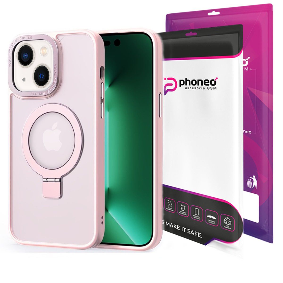 Etui Phoneo® Magcore Shield Case - iPhone 13 - Różowe 