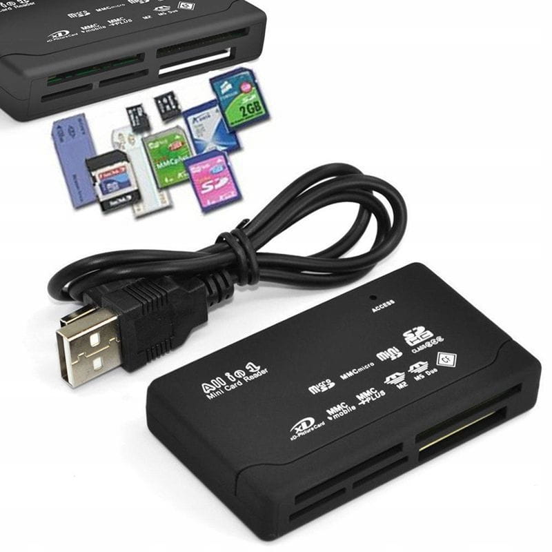 Czytnik Kart SD, SDHC, SDXC, Micro, MS, CF, XD, MMC na USB 2.0 