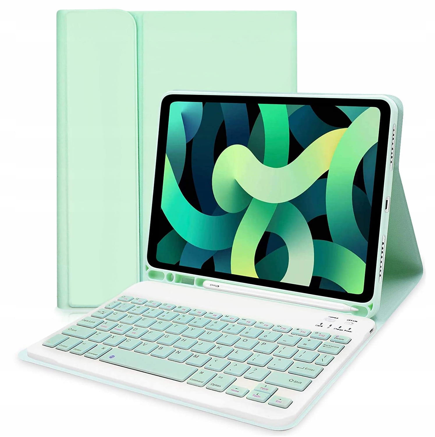 Etui z Klawiaturą Bluetooth - Apple iPad Air 13'' 2024 - Miętowe