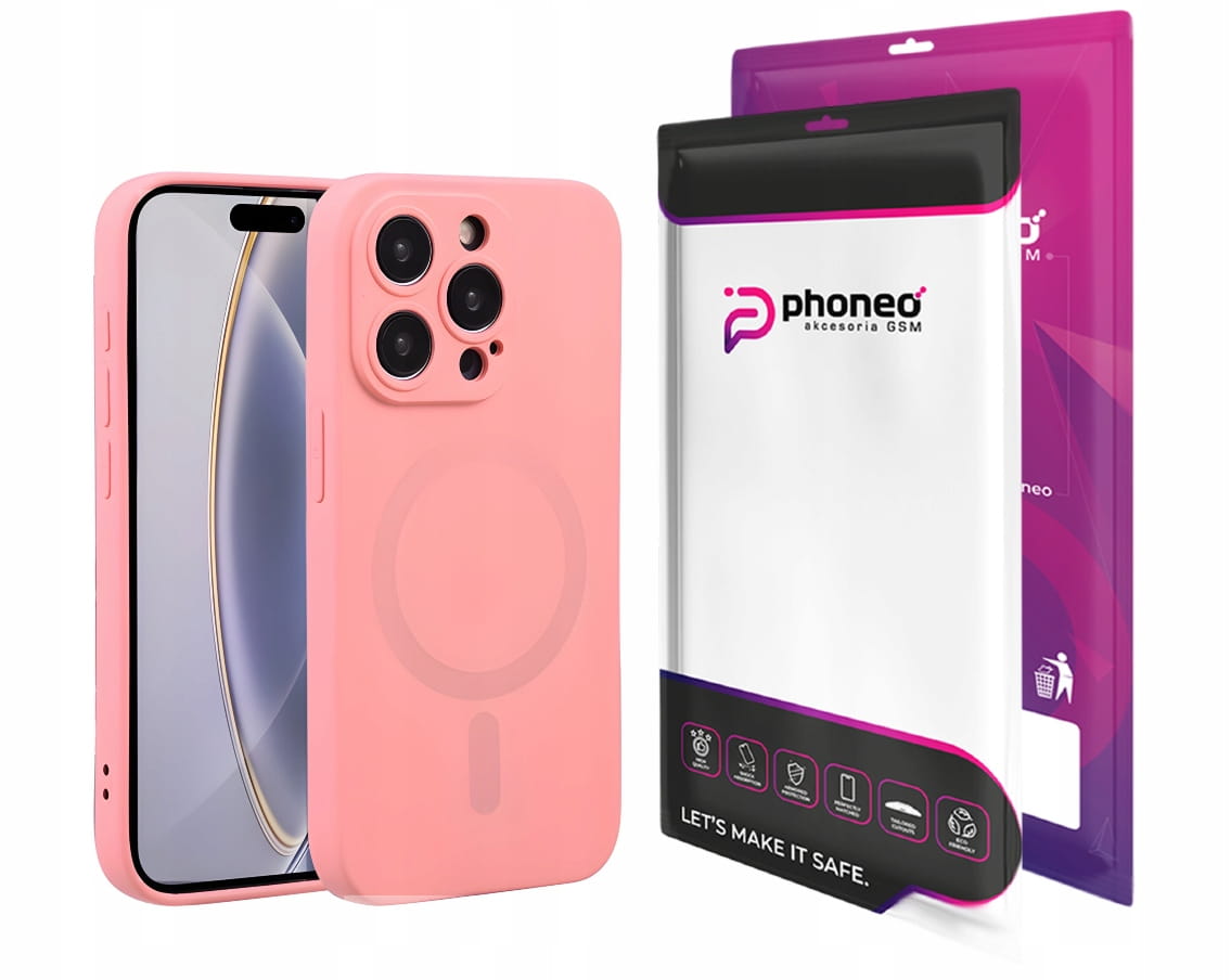 Etui Phoneo Liquid Soft Silicone do MagSafe - iPhone 14 Pro - Różowe