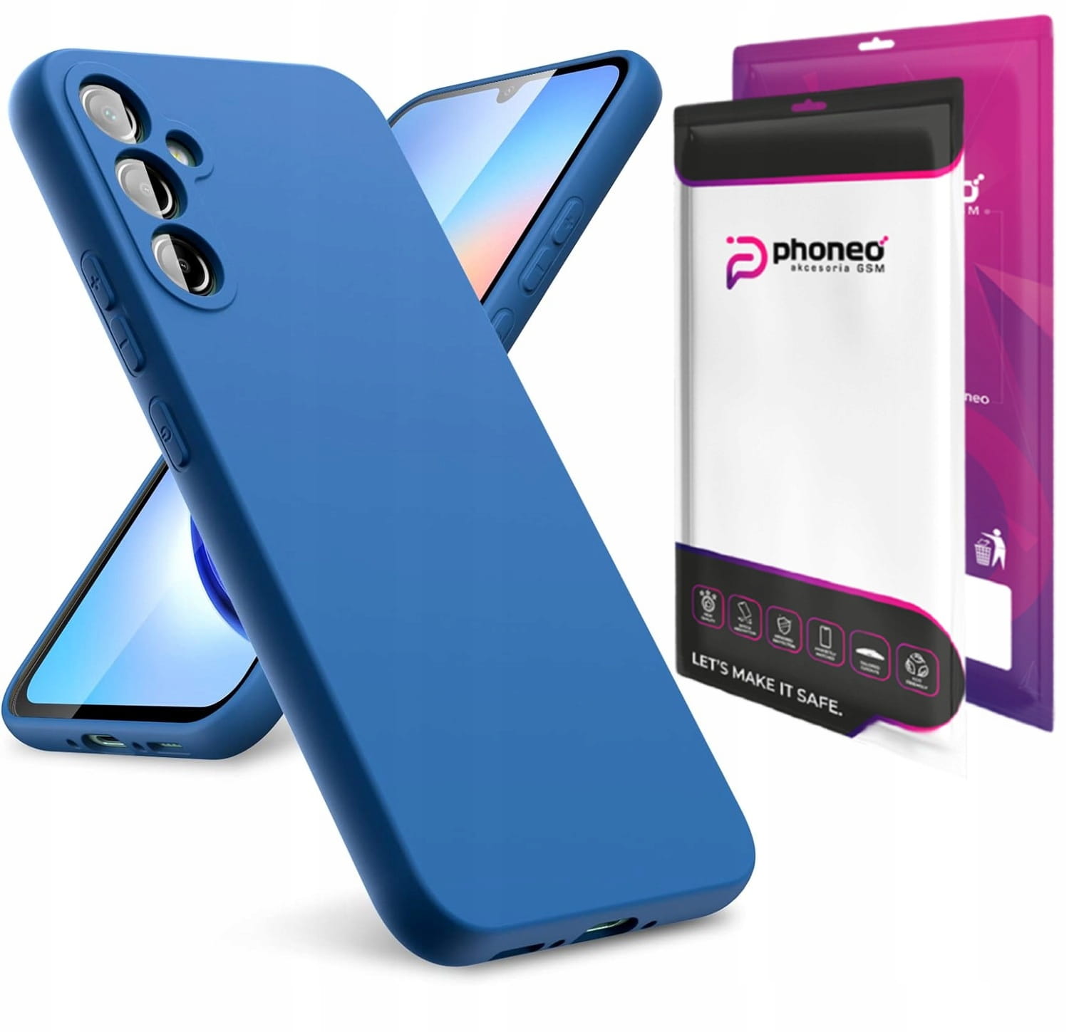 Etui Phoneo Liquid Case - Samsung Galaxy A16 - Niebieskie