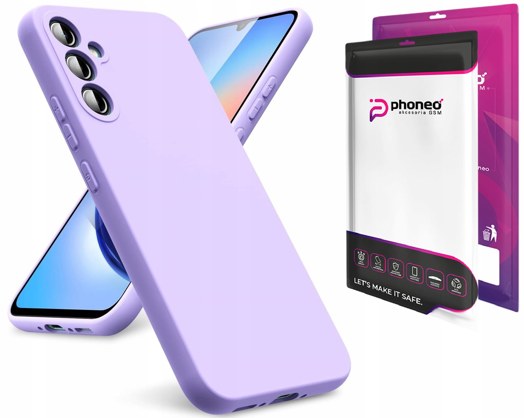 Etui Phoneo Liquid Case - Samsung Galaxy S24 FE - Lawendowe 