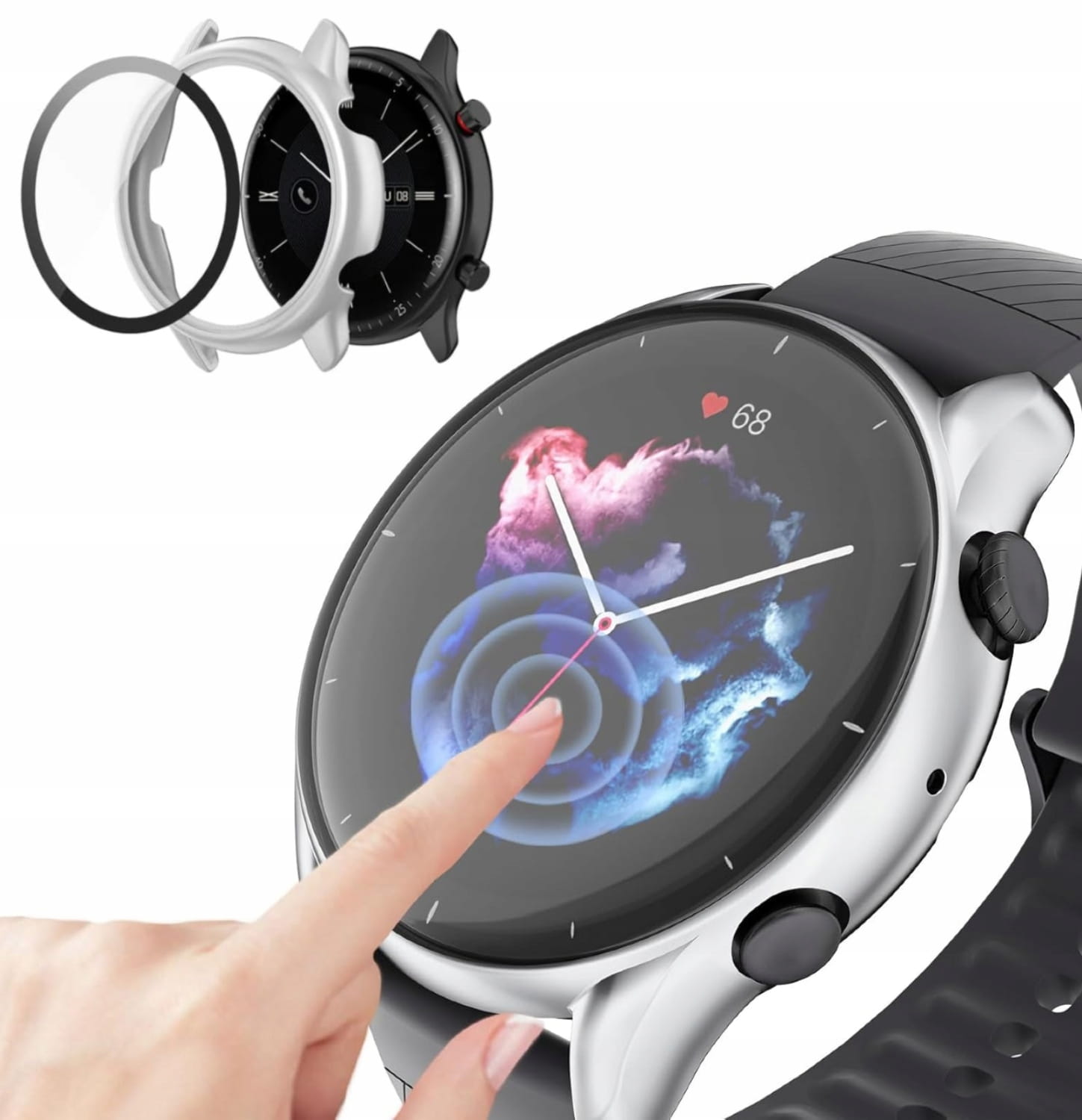 Case 2w1 - Huawei Watch GT2 - 42mm - Srebrny