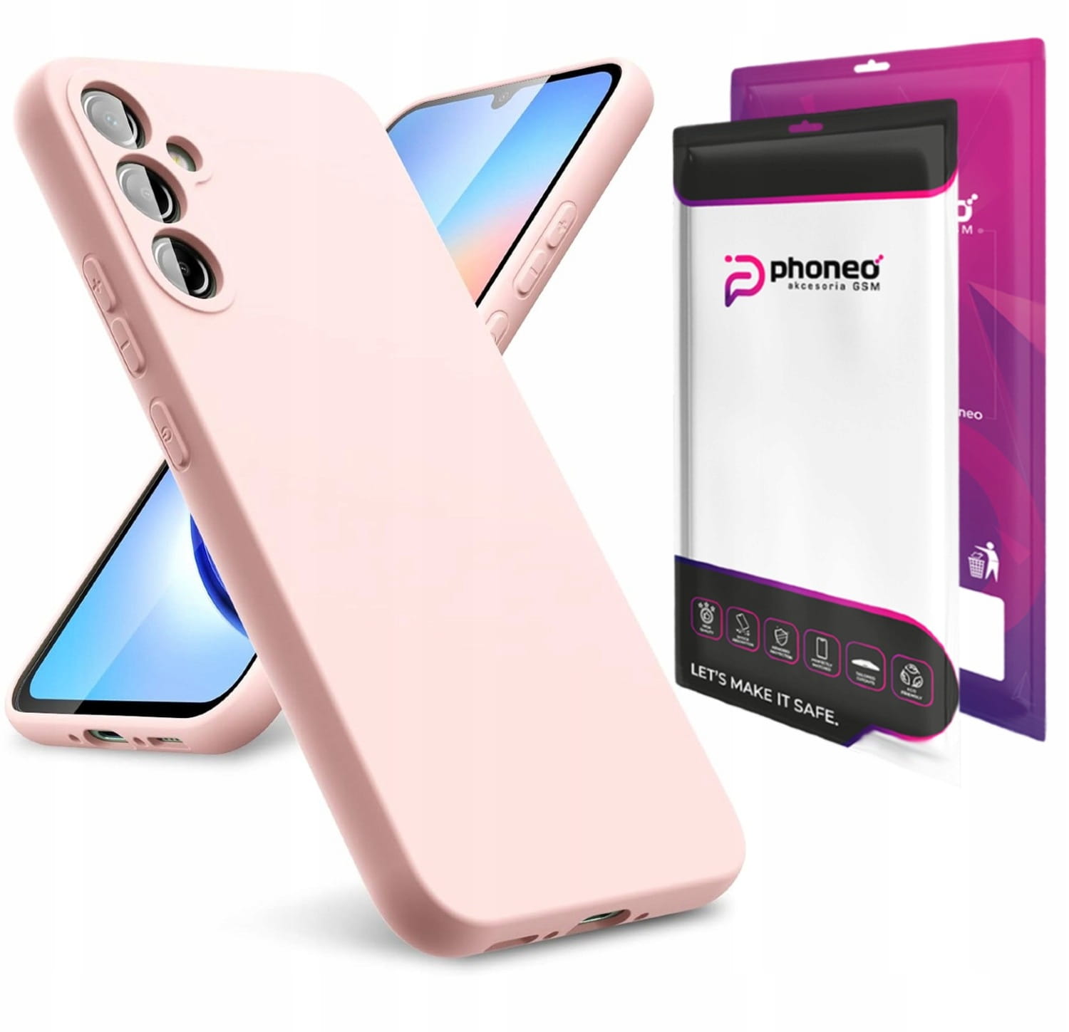 Etui Phoneo Liquid Case do Samsung Galaxy S23 - Różowe