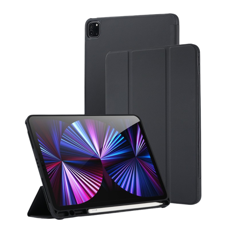 Etui z Miejscem na Rysik - Apple iPad Pro 2018-2022 12.9" - Czarne