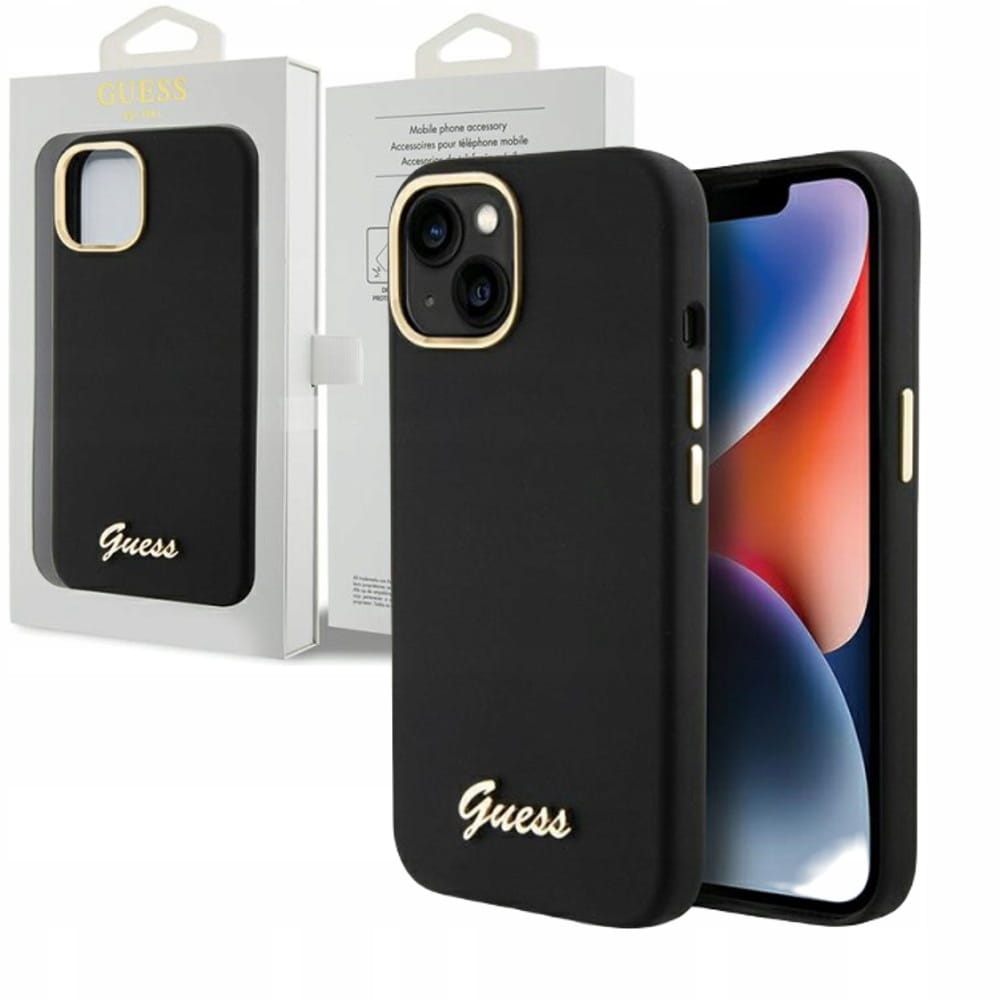 Etui Plecki Guess Stripe Collection do iPhone 15 — elegancka ochrona z złotymi dodatkami