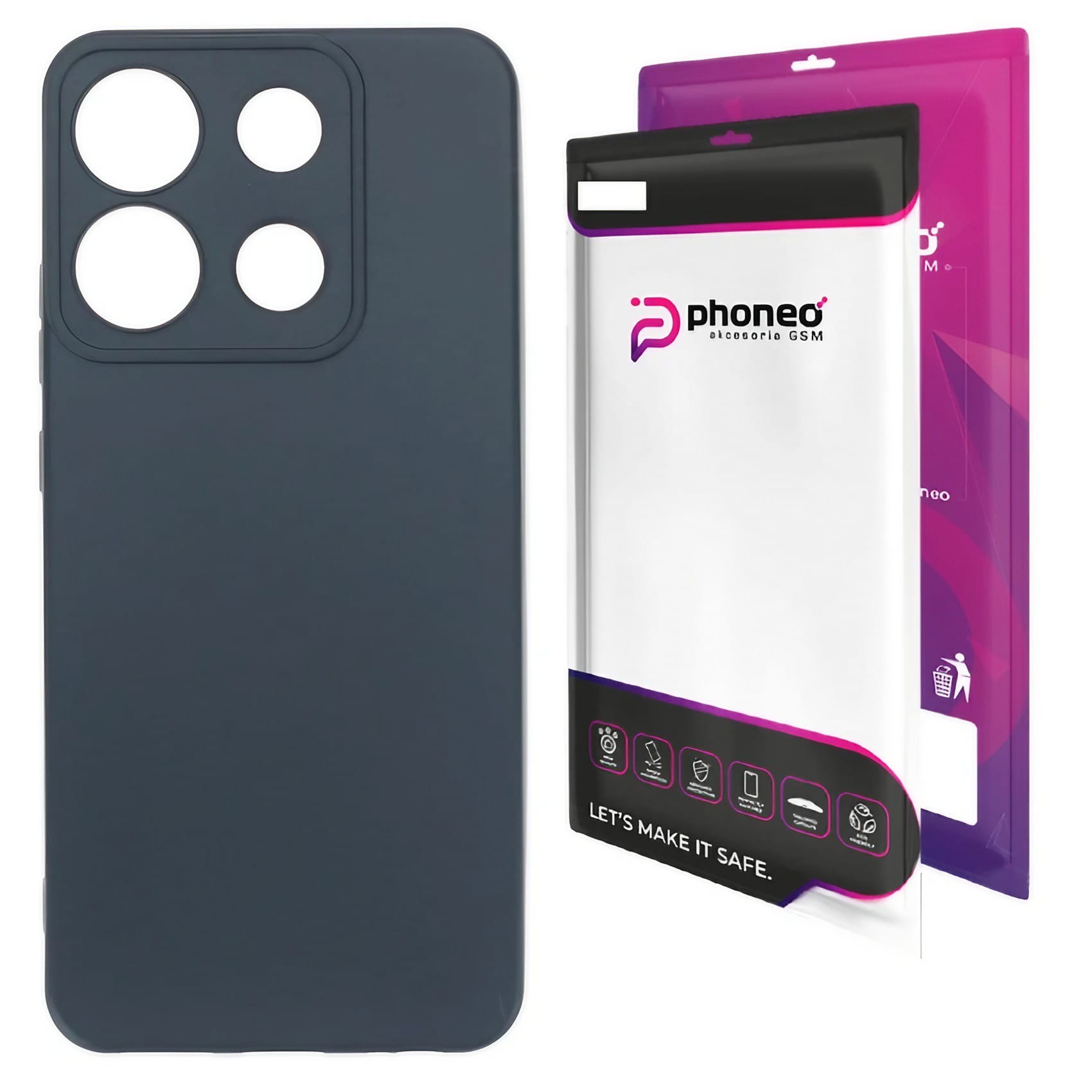 Etui Liquid Soft Silicone - Xiomi Redmi Note 13 Pro 4G - Niebieskie