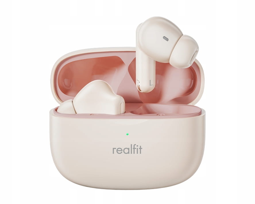 Słuchawki Bluetooth Realfit F3 - Beżowe