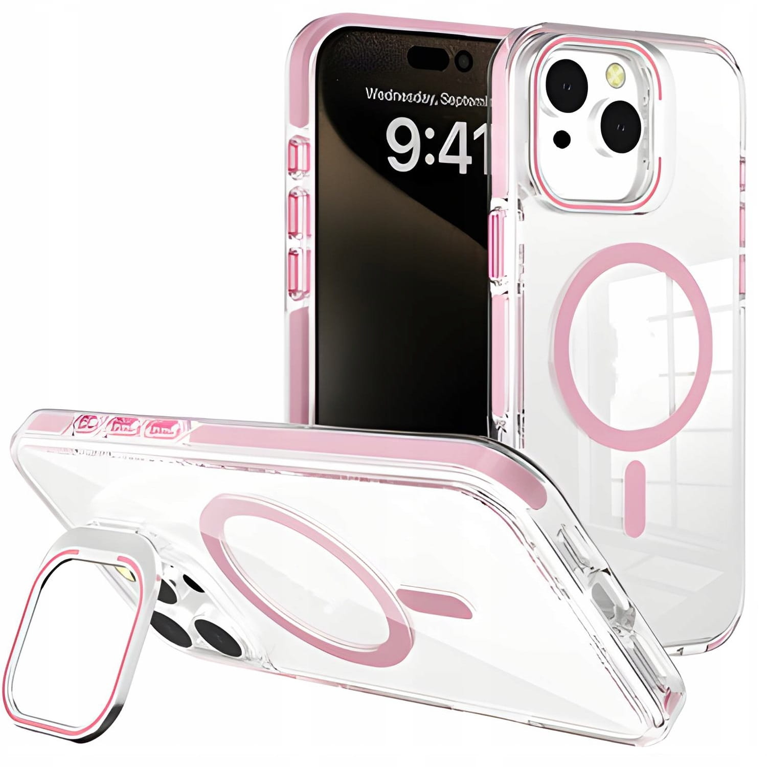 Etui Clear Extra z podpórką do MagSafe do iPhone 14 Plus — ochrona i wygoda
