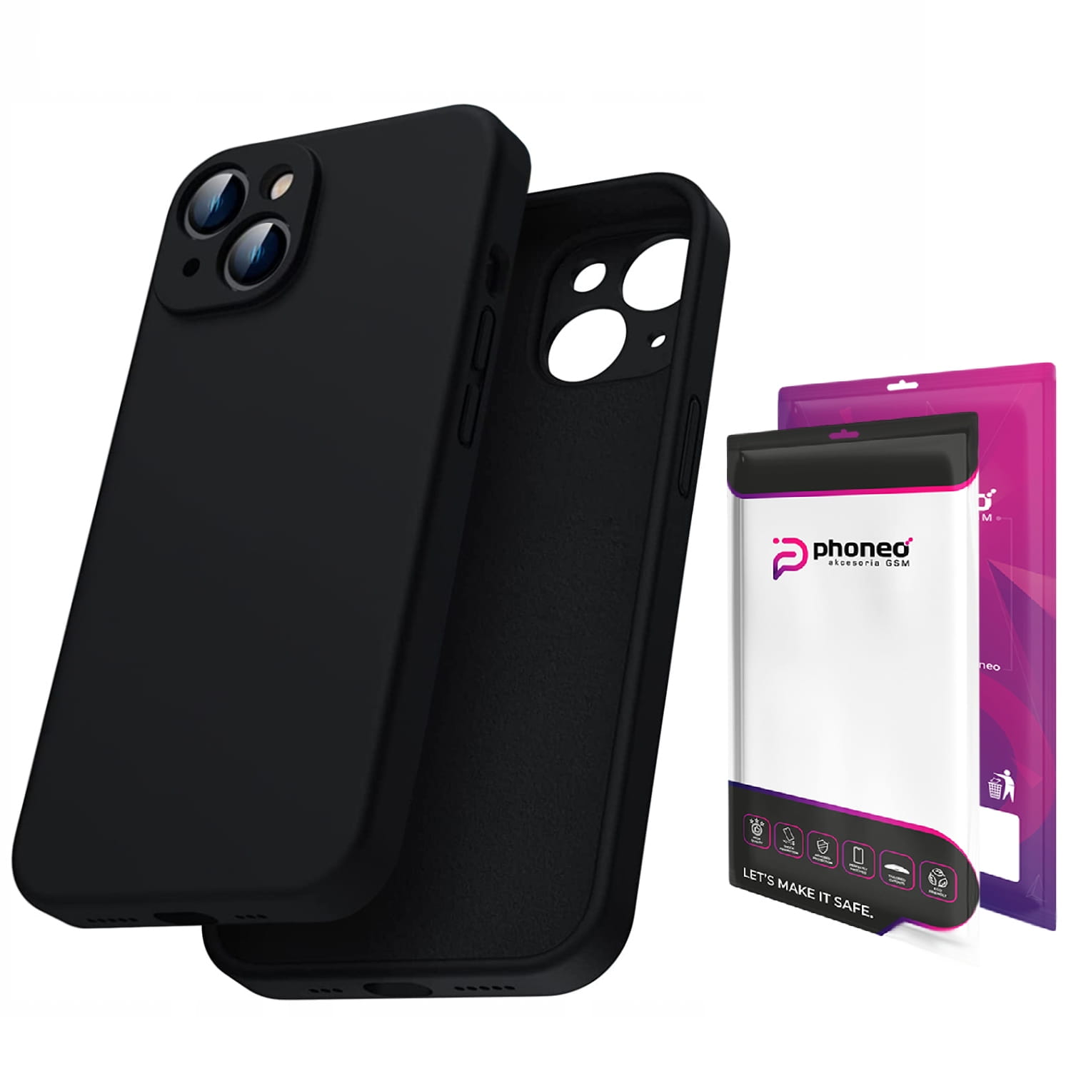 Etui Phoneo Liquid Soft Silicone do iPhone 15 — miękka ochrona