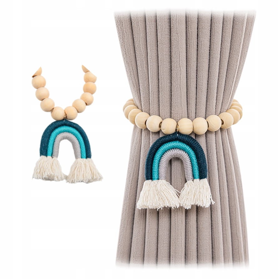 Upięcie do Zasłon, Firan - Styl Boho - Tęcza (1szt.)