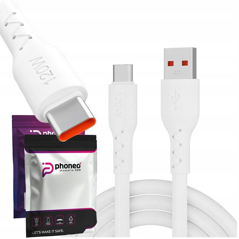 Kabel Phoneo® do Ładowania USB-C USB-A 120W 6A - 1m