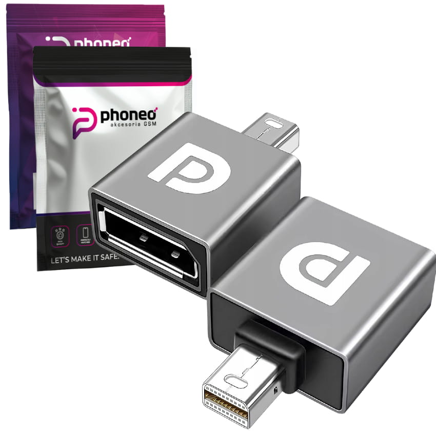 Adapter Przejściówka Phoneo® Mini Displayport do Displayport DP 8K 60HZ P2