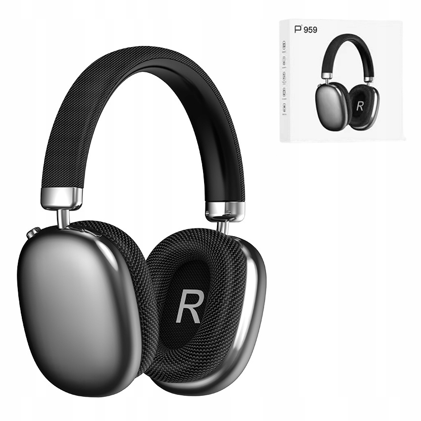 Słuchawki Bluetooth Nauszne P959 - Czarne