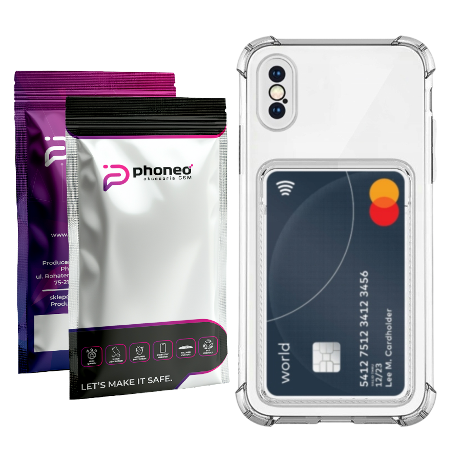 Etui Phoneo Kieszeń na Kartę - iPhone X / XS