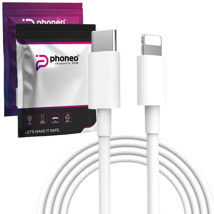 Kabel Phoneo® USB-C do Lightning (iPhone, iPad, etc.) - 1 Metr