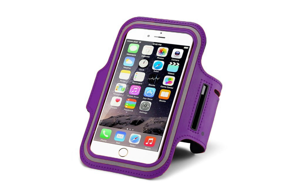 Sportowa Opaska Armband do Biegania Uniwersalna - Fioletowa