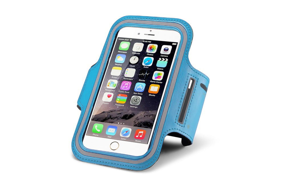 Sportowa Opaska Armband do Biegania Uniwersalna - Błękitna