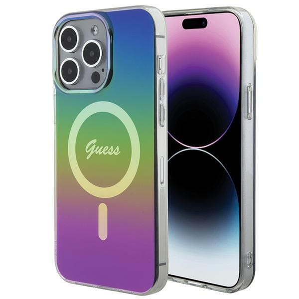 Etui Guess GUHMP15XHITSK Apple iPhone 15 Pro Max hardcase IML Iridescent MagSafe wielokolorowy/rainbow
