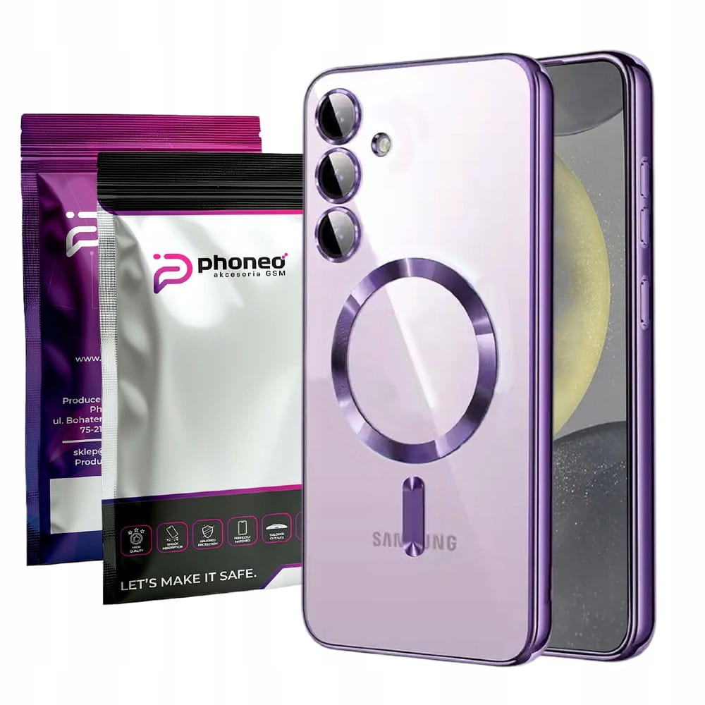 Etui Phoneo Cam Case do MagSafe - Samsung Galaxy S25+ Plus - Fioletowe 