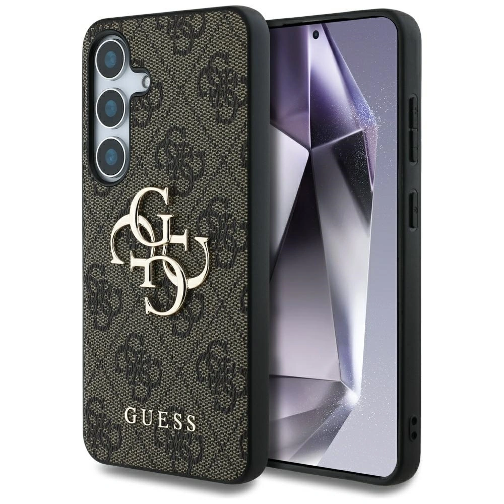 Etui Guess Big 4G Logo Classic Logo do Samsung Galaxy S25 brązowy