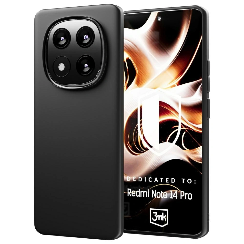 Etui 3MK Matt Case Xiaomi Redmi Note 14 Pro czarny/black