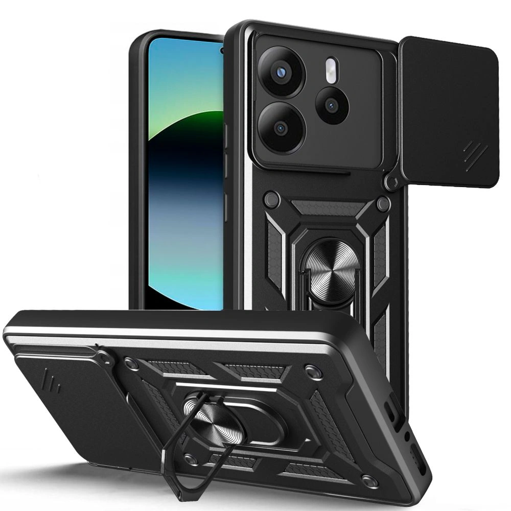 Etui Tech-Protect Camshield Pro Xiaomi Redmi Note 14 5G Matte Black