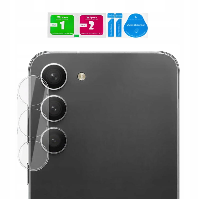 Szkło na Obiektyw Aparatu 9H 2,5D - Jednoelementowe - Samsung Galaxy A55