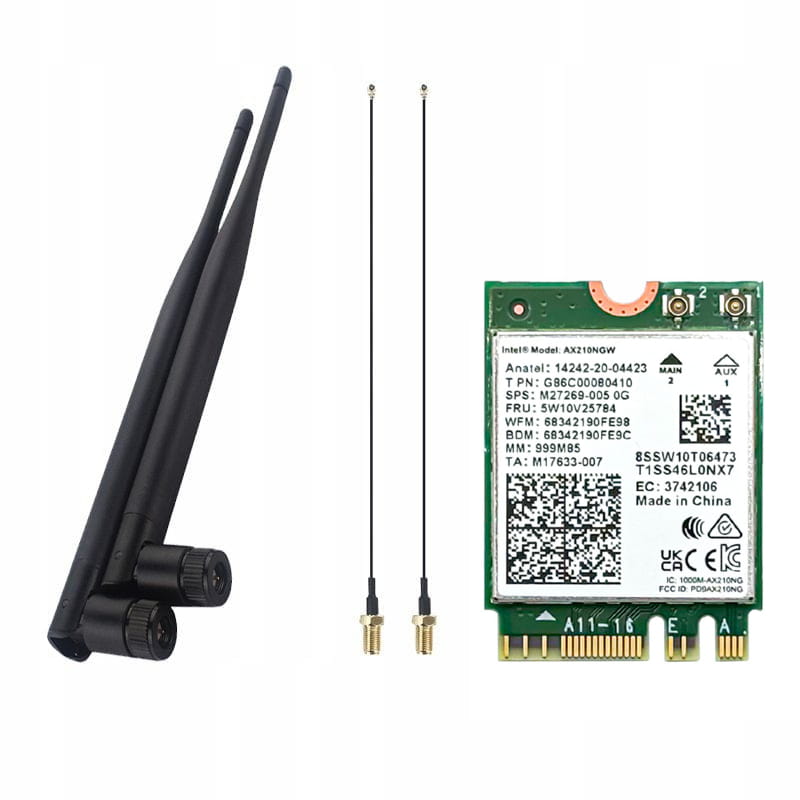 Karta Sieciowa Intel WI-FI 6 Ax210 — szybkie Wi‑Fi 6/6E