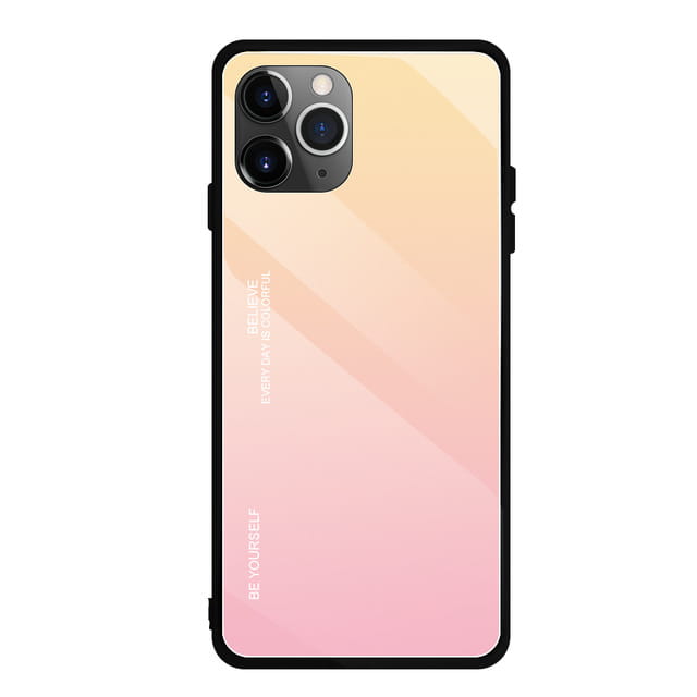 Gradient Glass Case - Apple iPhone 11 Pro (5,8") - Pastel Pink