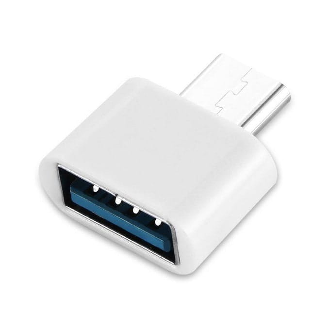 Adapter / Przejściówka (OTG) USB - USB-C - Biały