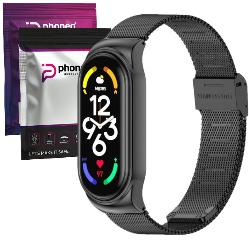 Opaska Bransoleta Phoneo® do Mi Band 5/6 - Czarny