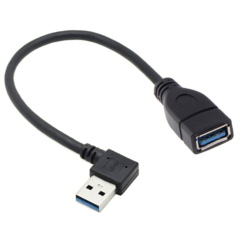 Przedłużacz / Kabel USB 3.0 Kątowy - Prawy