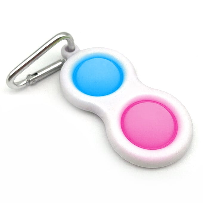 Brelok Antystresowy Bubble Pop It - Niebiesko-różowy