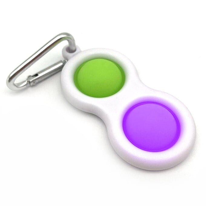  Brelok Antystresowy Bubble Pop It - Zielono-fioletowy