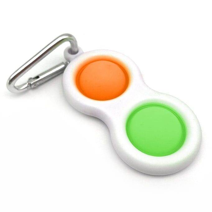  Brelok Antystresowy Bubble Pop It - Pomarańczowo-zielony