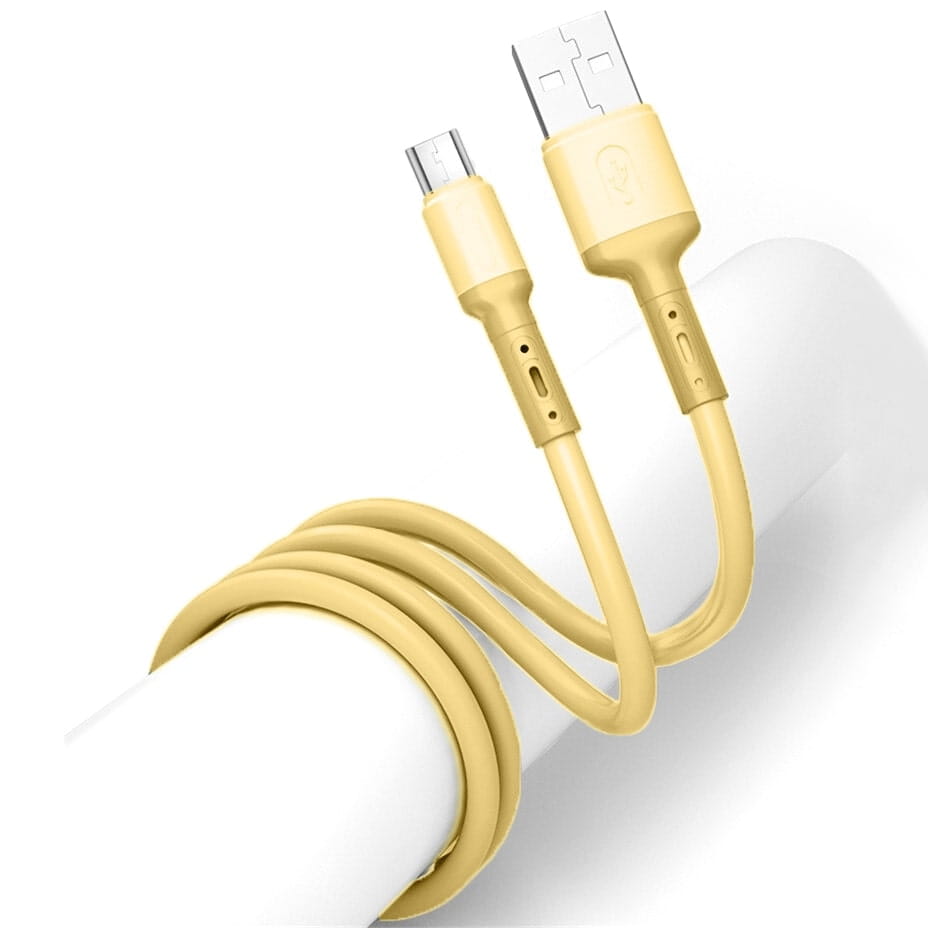 Kabel Micro USB - 1 Metr - Żółty