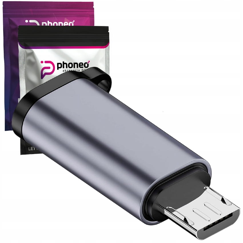 Adapter Kabla Phoneo® Lightning do Micro USB - ładowanie 18W i transfer 480 Mb/s