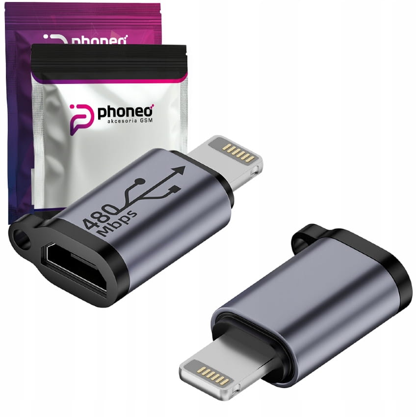 Adapter Kabla Phoneo® Micro USB do Lightning - szybkie ładowanie 18W