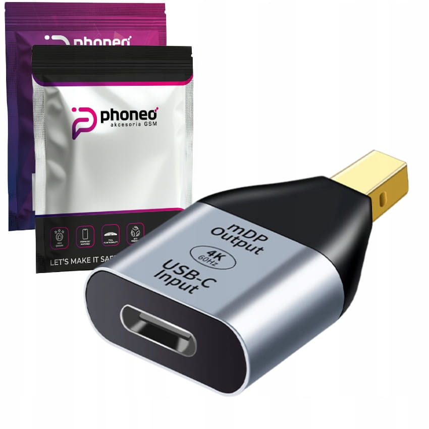 Adapter Phoneo® USB-C do Mini DisplayPort - 4K 60Hz v6
