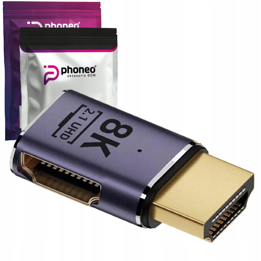 Adapter Boczny Phoneo® HDMI 48GBPS 8K 60Hz 2.1 A2
