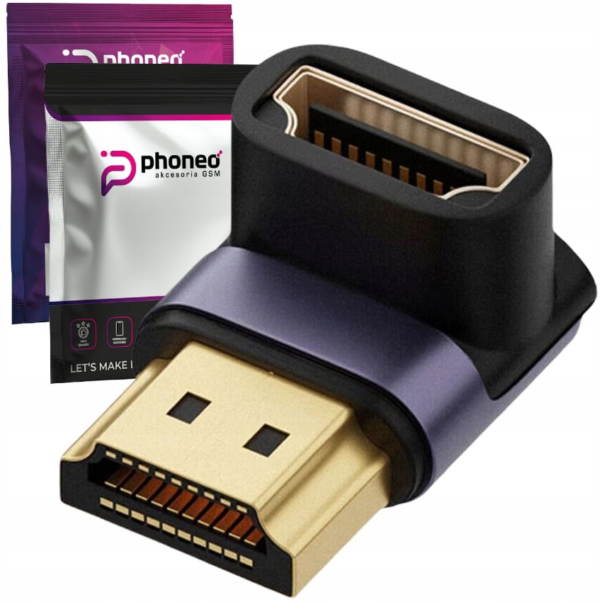 Adapter Kątowy Phoneo® HDMI 48GBPS 8K 60Hz 2.1 A5