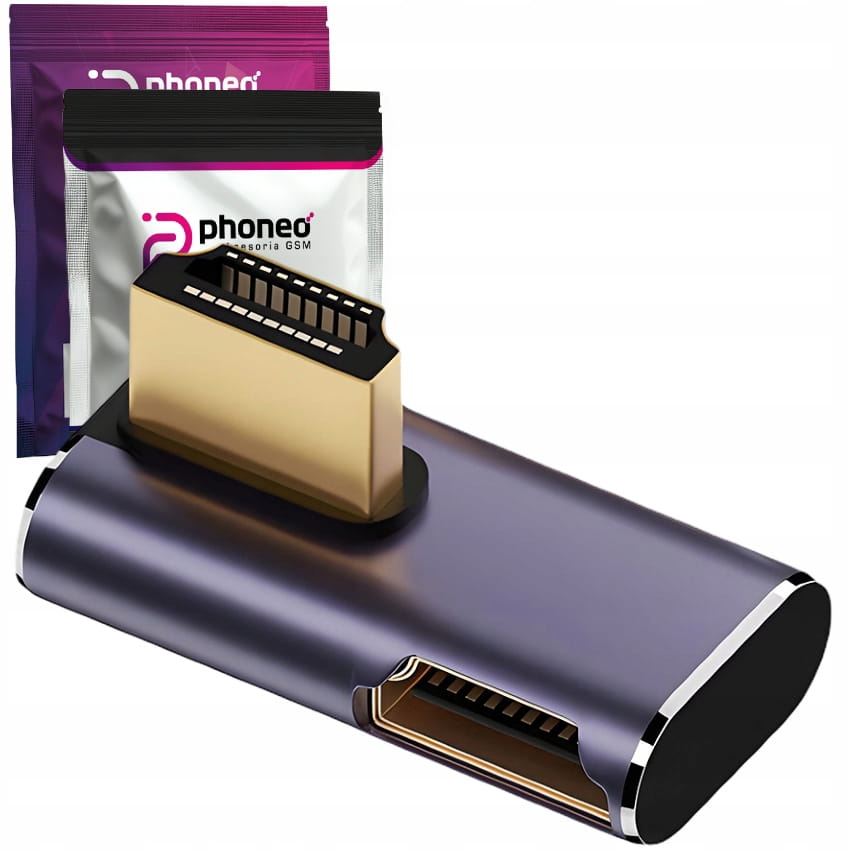 Adapter Kątowy Phoneo® HDMI 48GBPS 8K 60Hz 2.1 A8