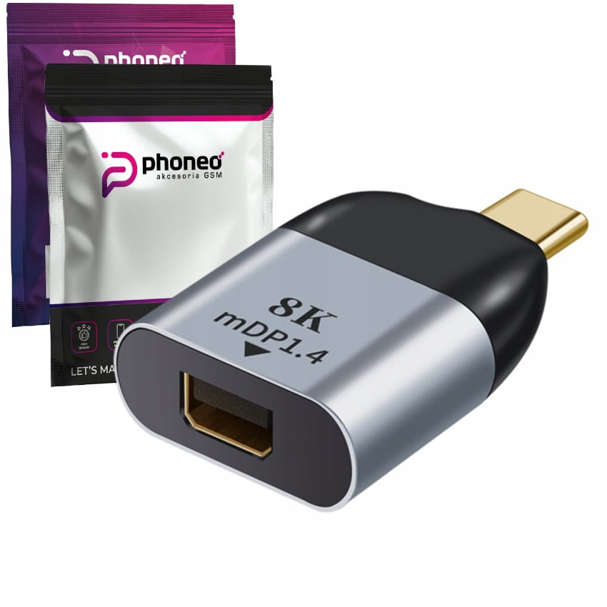 Adapter Phoneo® Mini DisplayPort Do USB-C - 8K 60Hz v4