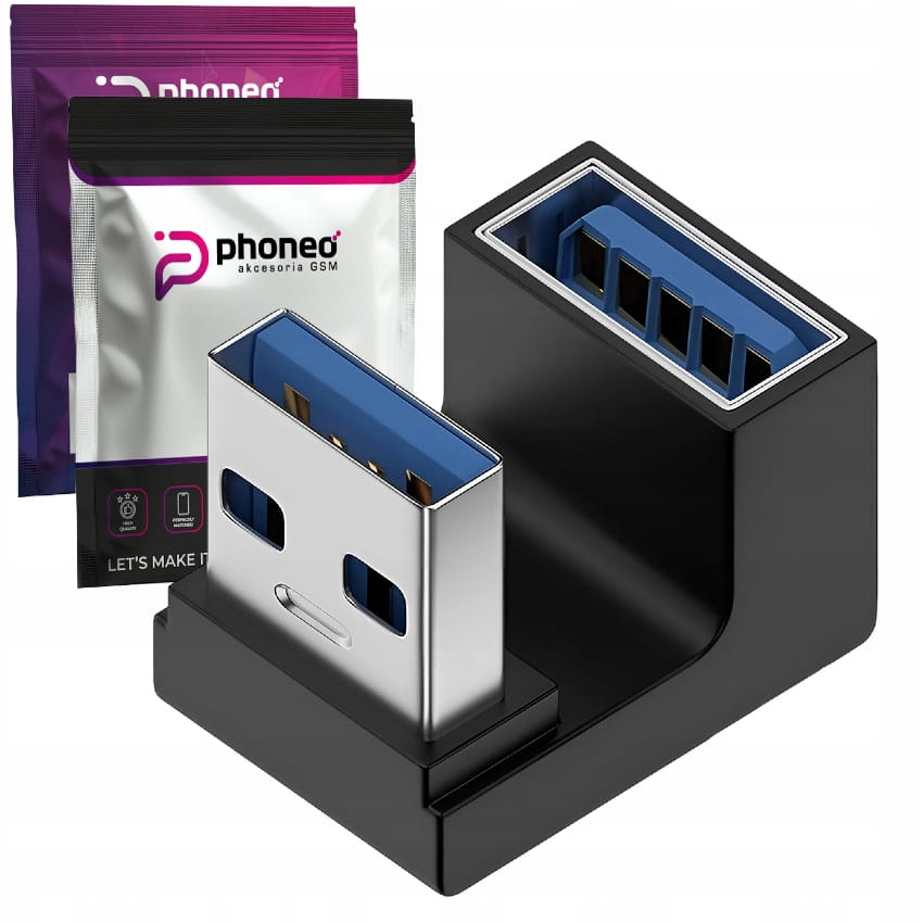 Adapter Phoneo® USB 3.0 do USB 3.0 Kątowy - 180°