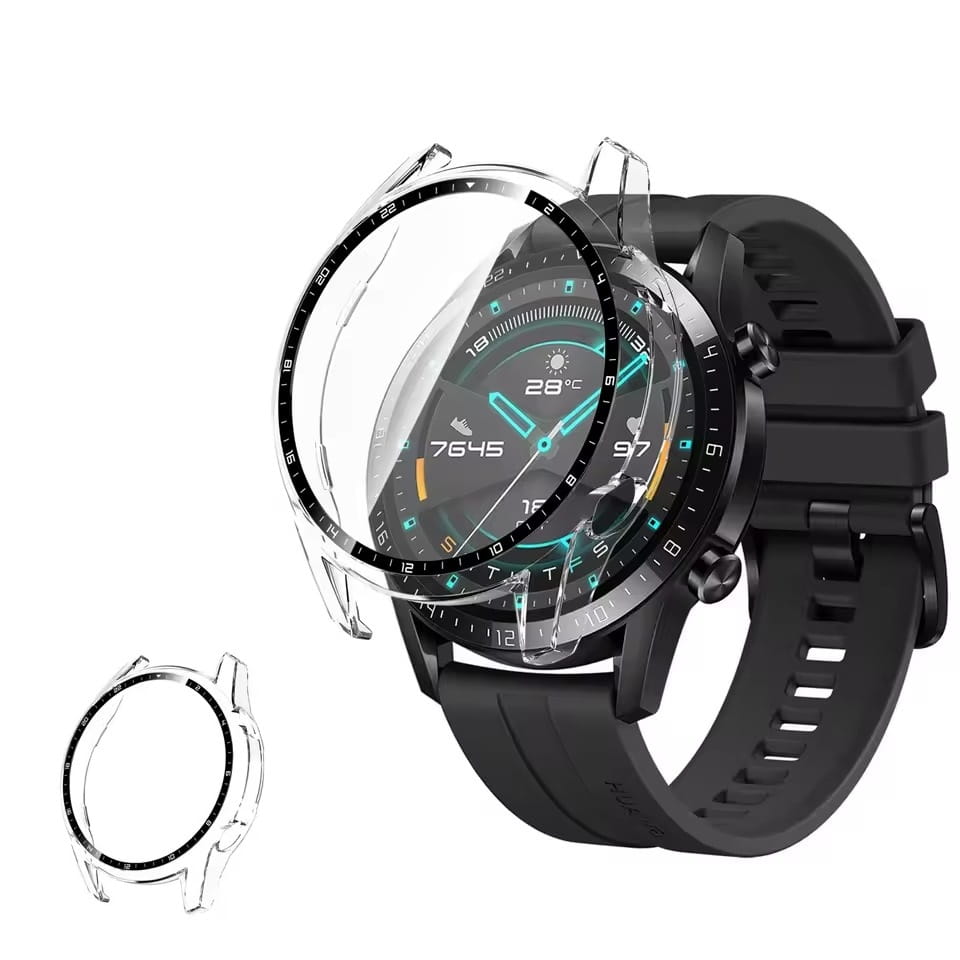 Case 2w1 - Huawei Watch GT2 - 46mm - Transparentne